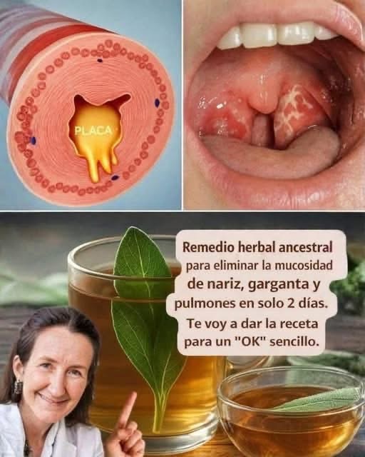 ¿Existe un remedio herbal que elimine la mucosidad de la nariz, la garganta y los pulmones en dos días? Esto dice la ciencia