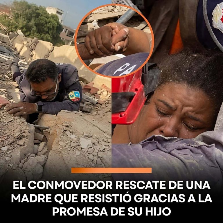 Madre es rescatada con vida tras permanecer más de 48 horas bajo los escombros y su historia conmueve al mundo
