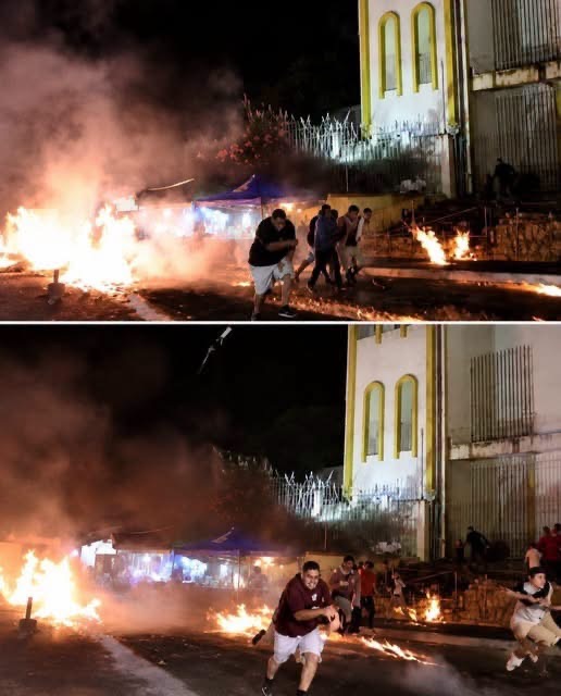 Una noche de tensión por un incendio y disturbios: historia ficticia inspirada en una imagen viral