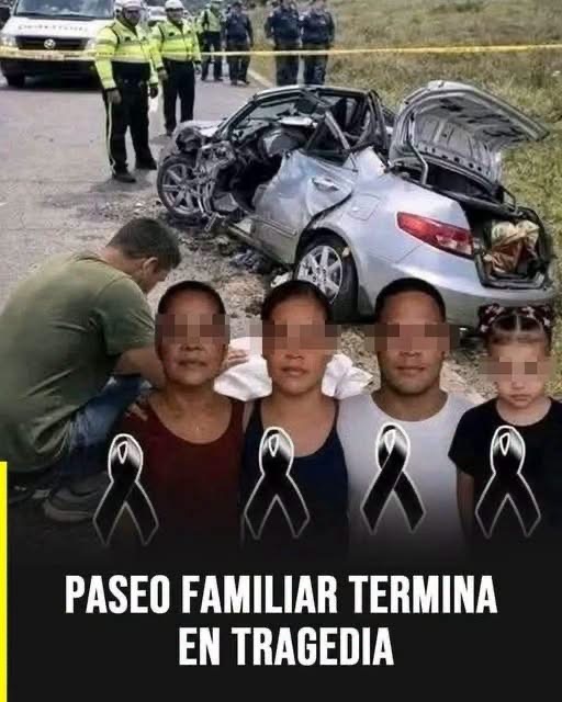 Paseo familiar termina en un grave accidente que genera profunda consternación