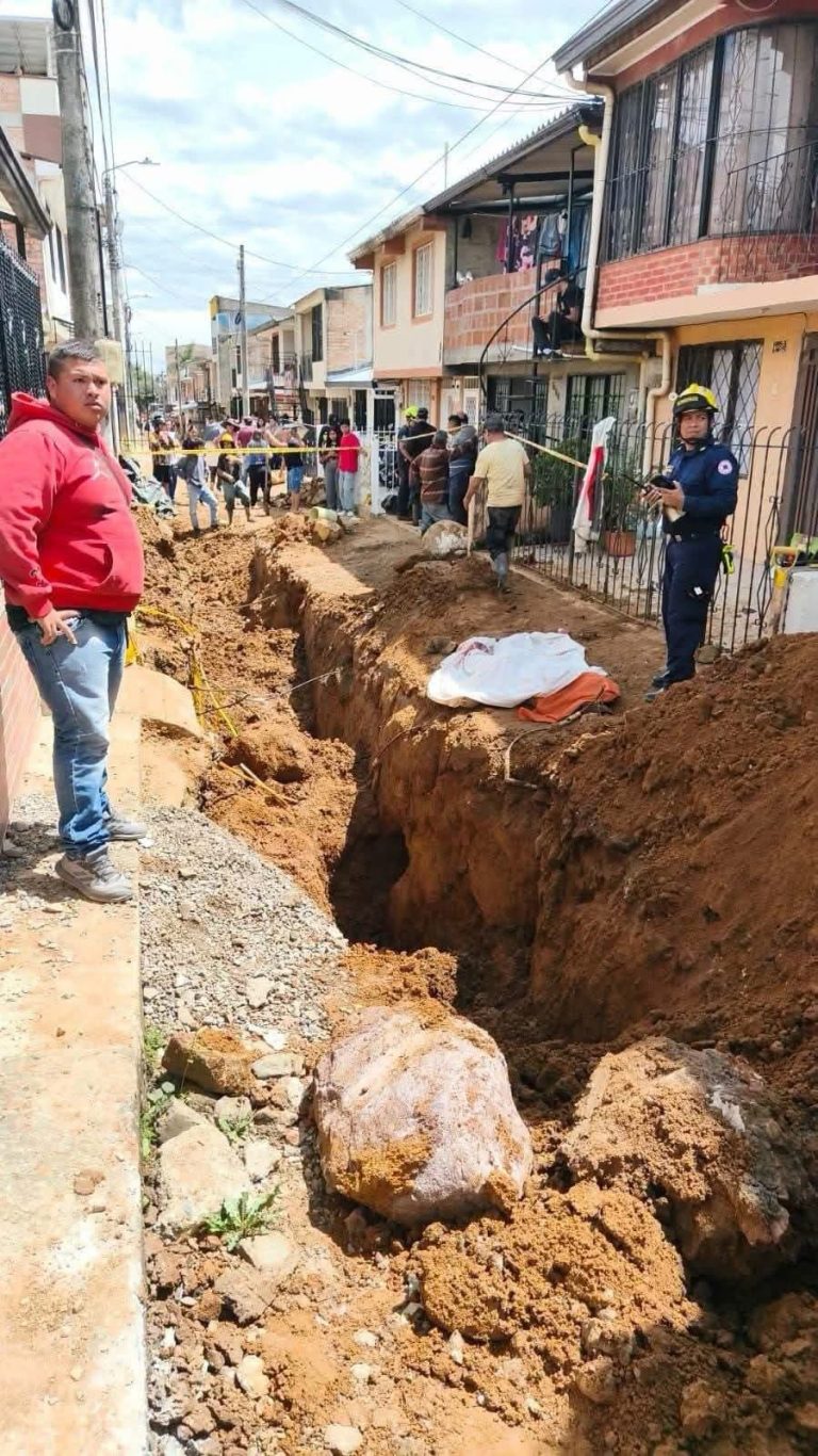 Hallazgo durante una excavación genera conmoción en una zona residencial