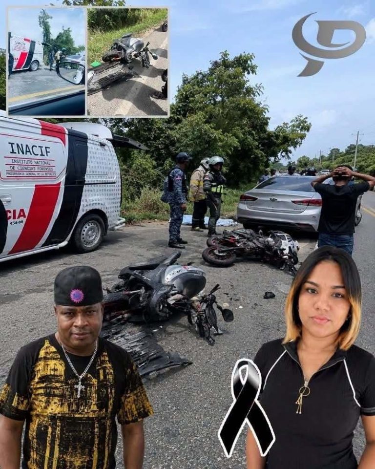 Grave accidente entre un vehículo y varias motocicletas causa consternación en República Dominicana