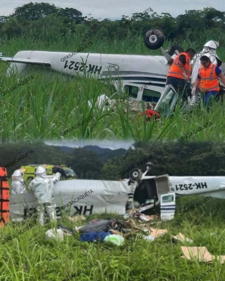 Avioneta cayó después de despegar de Villavicencio: confirman la muerte de sus cuatro ocupantes