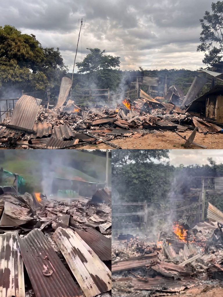 Incendio reduce una vivienda a cenizas y deja cuantiosas pérdidas materiales