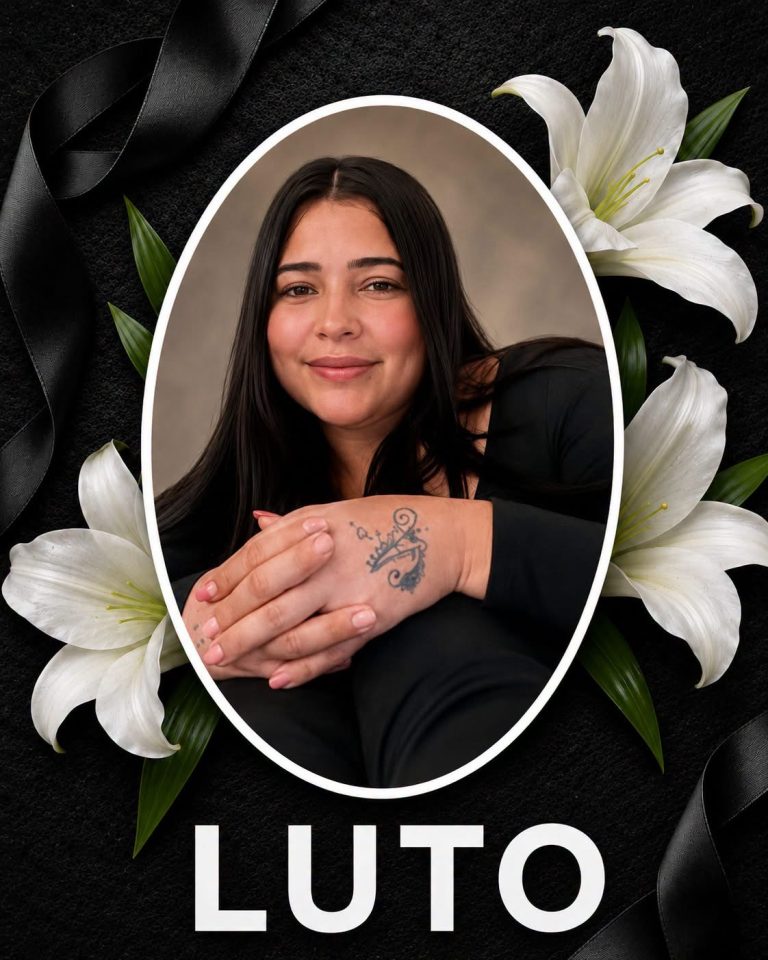 Profundo pesar por la inesperada partida de una querida joven