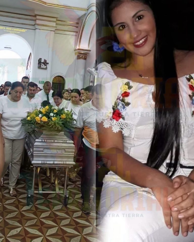 Una comunidad acompaña a una familia durante la despedida de una joven