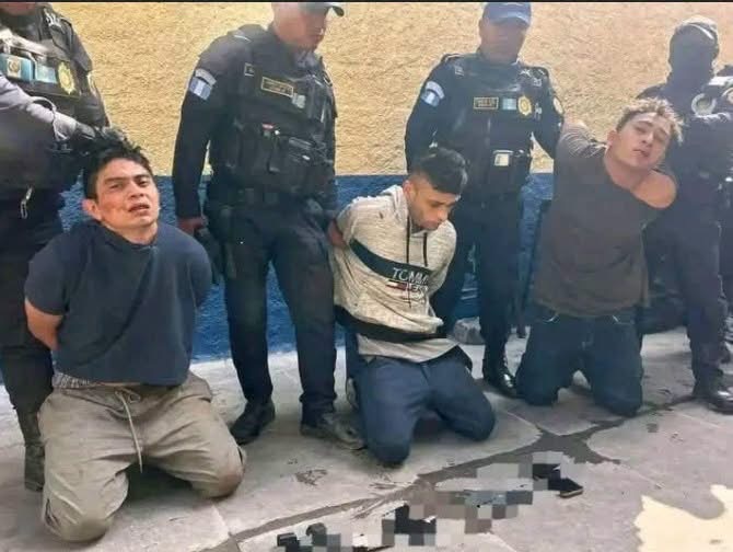 Capturan a tres presuntos integrantes de una estructura criminal en Guatemala
