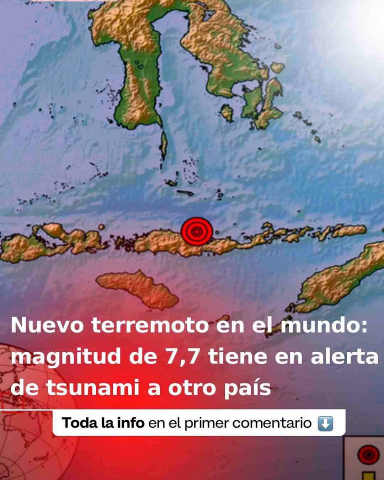 Potente terremoto de magnitud 7,7 sacude Indonesia y activa protocolos de emergencia