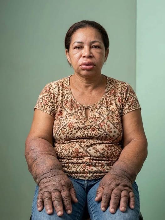 Mujer recibe atención médica tras presentar una fuerte reacción por una picadura