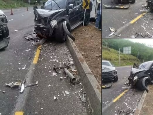 Accidente en la vía La Pintada terminó revelando lo que transportaba una camioneta