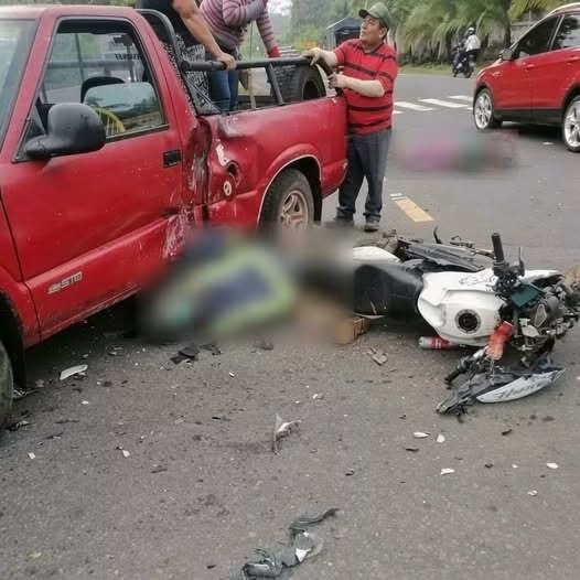 Accidente de motocicleta afectó la movilidad en una importante vía de Santander