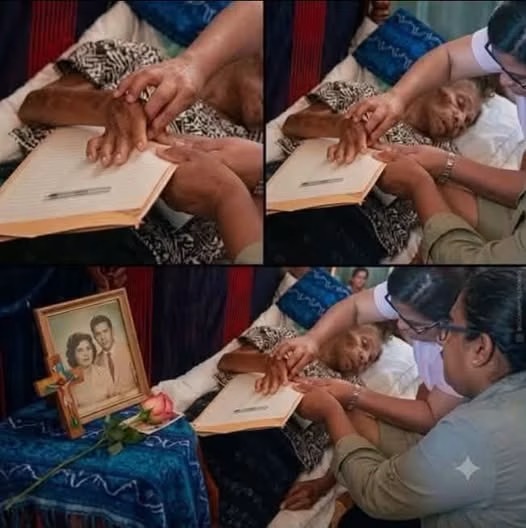 Imagen viral sobre una huella utilizada durante un velorio genera dudas en redes sociales