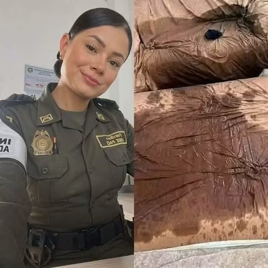 Fotografía de una joven policía circula junto a una acusación que no ha sido confirmada