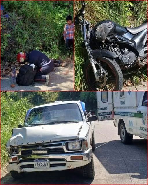IMPACTANTE ACCIDENTE ENTRE UNA MOTOCICLETA Y UN VEHÍCULO MOVILIZÓ A LOS EQUIPOS DE EMERGENCIA… ESTO ES LO QUE SE CONOCE