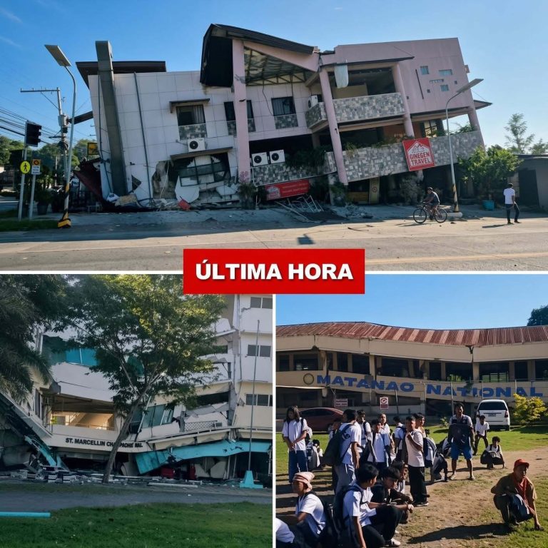 FILIPINAS CONFIRMA NUEVOS DATOS DEL PODEROSO TERREMOTO QUE DEJÓ EDIFICIOS COLAPSADOS Y MILES DE FAMILIAS AFECTADAS