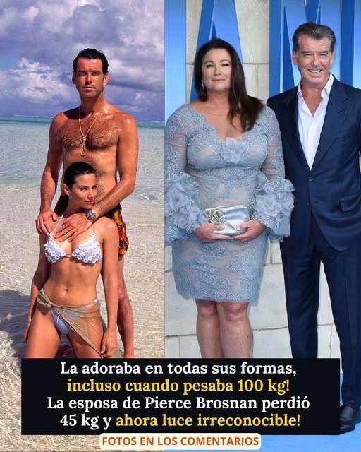 ELLA CAMBIÓ NOTABLEMENTE SU APARIENCIA… Y LA REACCIÓN DE PIERCE BROSNAN VOLVIÓ A CONMOVER A SUS SEGUIDORES