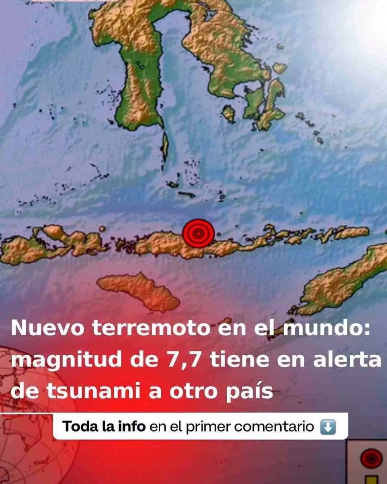 FUERTE TERREMOTO DE MAGNITUD 7,7 SACUDIÓ INDONESIA… LA ALERTA POR TSUNAMI GENERÓ GRAN PREOCUPACIÓN