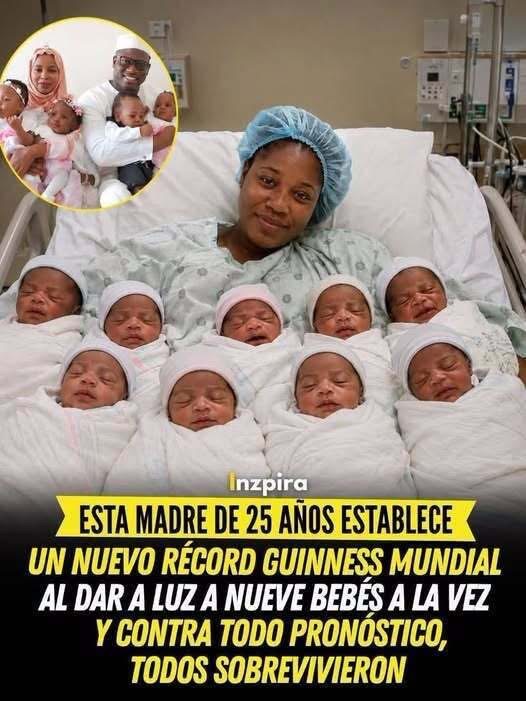 MUJER DE 25 AÑOS RECIBIÓ A NUEVE BEBÉS EN UN SOLO PARTO… Y AÑOS DESPUÉS TODOS SIGUEN HACIENDO HISTORIA