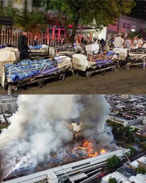 INCENDIO EN HOSPITAL OBLIGÓ A EVACUAR A CIENTOS DE PACIENTES EN MEDIO DE UNA EMERGENCIA