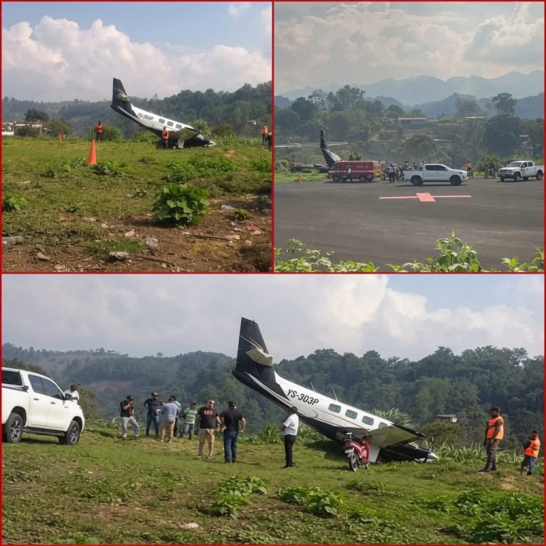 AVIONETA SE SALE DE LA PISTA Y TERMINA ENTRE LA VEGETACIÓN: ESTO FUE LO QUE OCURRIÓ