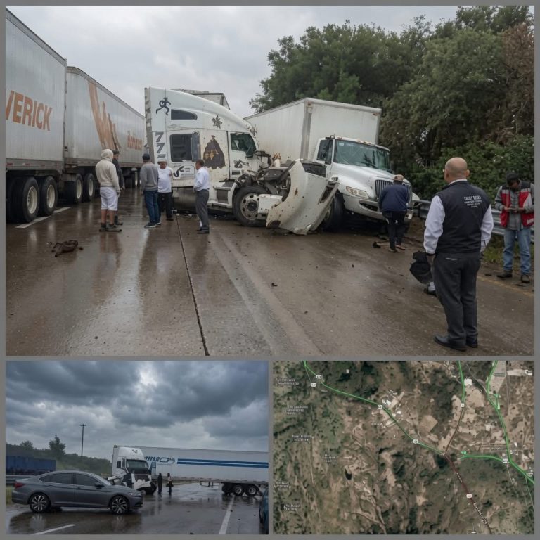 CHOQUE ENTRE CAMIONES EN CARRETERA GENERA ALERTA Y UN AMPLIO OPERATIVO DE EMERGENCIA