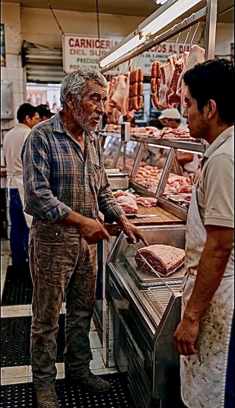 El anciano que solo quería comprar una buena carne