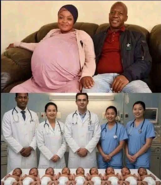 Mamá da a luz a 10 bebés y un inesperado detalle sorprende a toda la familia