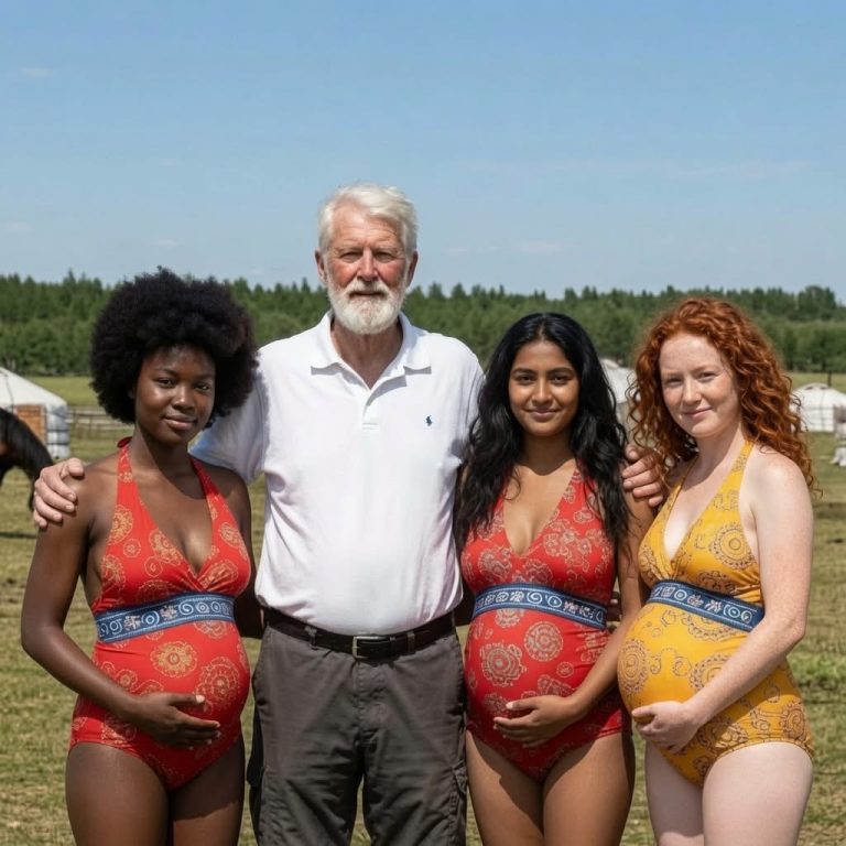 Empresario aparece junto a tres mujeres embarazadas y una fotografía genera controversia en redes