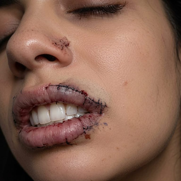 Impactantes imágenes de una lesión en los labios: qué pudo ocurrir y cuáles son los riesgos